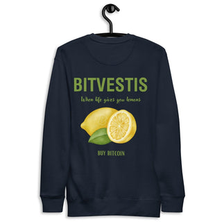BITCOIN LEMON HOODIE in Schwarz S ( von BITVESTIS)