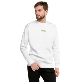 BITCOIN LEMON HOODIE in Weiß S ( von BITVESTIS)