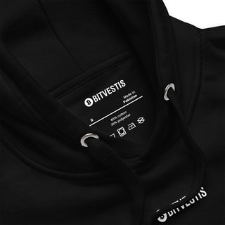 BITCOIN MAKE HAPPY HOODIE in Schwarz S ( von BITVESTIS)