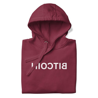 BITCOIN MIRROR HOODIE in Kastanienbraun S ( von BITVESTIS)
