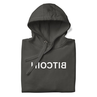 BITCOIN MIRROR HOODIE in Vintage Schwarz S ( von BITVESTIS)
