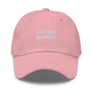 Bitcoin Mommy Cap in Pink Fronansicht von BITVESTIS