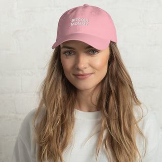 Bitcoin Mommy Cap in Rosa von BITVESTIS