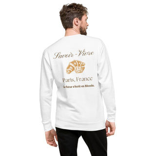 BITCOIN PARIS PULLOVER in Weiß S ( von BITVESTIS)
