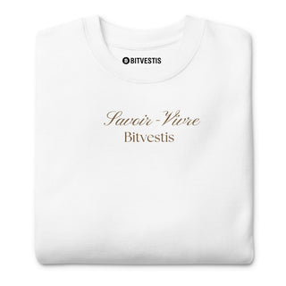 BITCOIN PARIS PULLOVER in Weiß S ( von BITVESTIS)