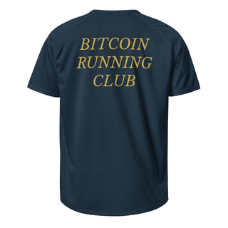 Bitcoin Running Club Sportshirt in French Navy von BITVESTIS