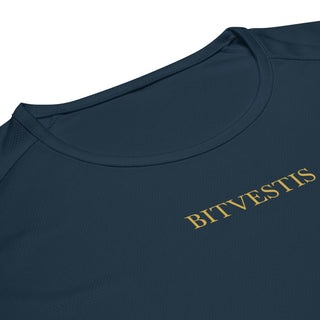 Bitcoin Running Club Sportshirt in French Navy von BITVESTIS