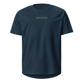 Bitcoin Running Club Sportshirt in French Navy von BITVESTIS