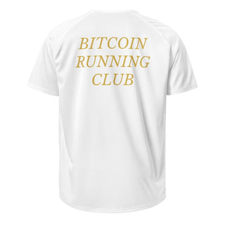 Bitcoin Running Club Sportshirt in Weiß von BITVESTIS
