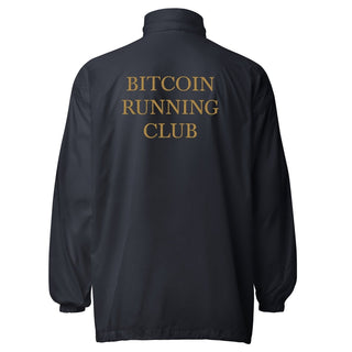 Bitcoin Running Club Windbreaker in Navy von BITVESTIS
