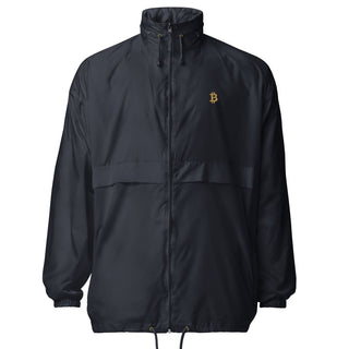 Bitcoin Running Club Windbreaker in Navy von BITVESTIS