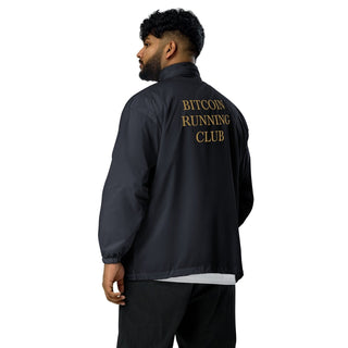 Bitcoin Running Club Windbreaker in Navy von BITVESTIS