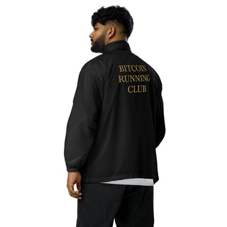 Bitcoin Running Club Windbreaker in Schwarz von BITVESTIS