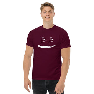 BITCOIN SMILE T - SHIRT in Kastanienbraun S ( von BITVESTIS)