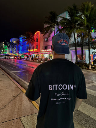 Hochwertiges Bitcoin-T-Shirt, perfekt für die Krypto-Mode- Bitcoin 24/7 Oversized Shirt – T-Shirt aus 100% Baumwolle