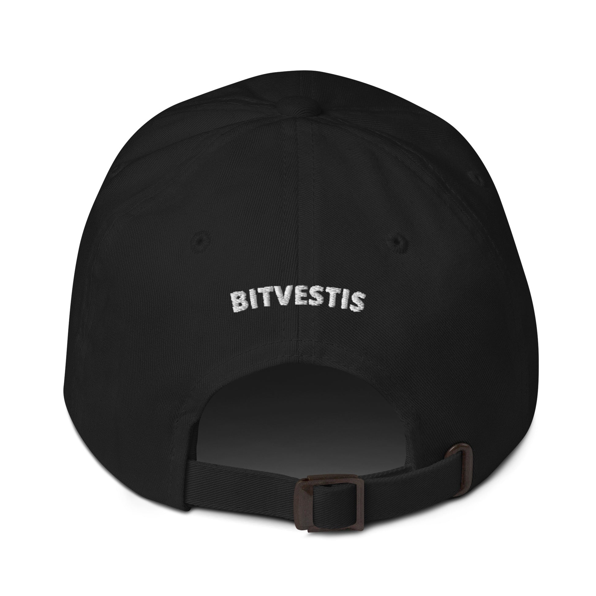 Product mockup-Stylische Bitcoin Dad-Cap für ein modernes und lässiges Outfit.
