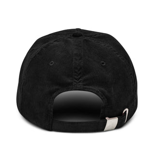 Limitierte Bitcoin Cord Cap mit goldenem ₿-Logo – perfekte Passform
