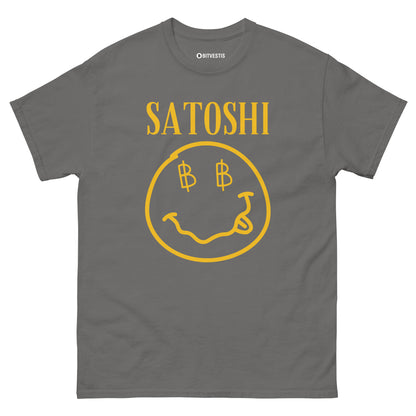 Satoshi T-Shirt – Ein bequemes und modernes Unisex-T-Shirt mit Bitcoin-Design. Erhältlich in mehreren Farben.