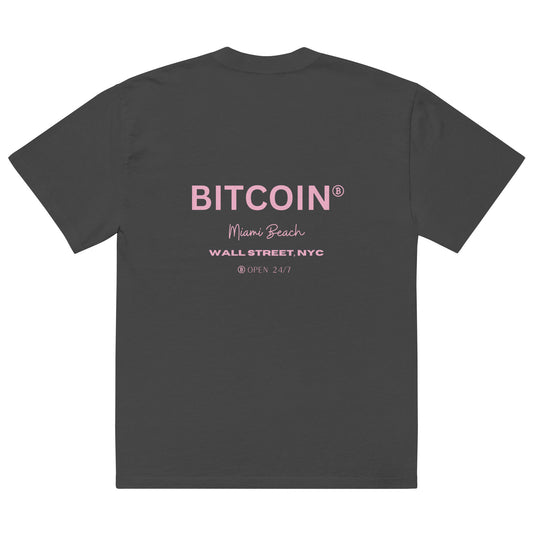 BITCOIN 24/7 OVERSIZED T-SHIRT-Bitcoin 24/7 Oversized T-Shirt – Perfektes Statement für Krypto-Fans.
