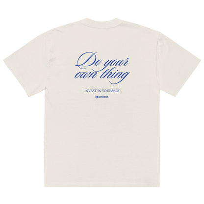 bitcoin-tshirt-streetwear-look-INVEST IN YOURSELF OVERSIZED T-SHIRT – Hochwertige Baumwolle für maximalen Komfort und langlebige Qualität.