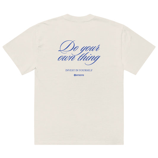 bitcoin-tshirt-streetwear-look-INVEST IN YOURSELF OVERSIZED T-SHIRT – Hochwertige Baumwolle für maximalen Komfort.