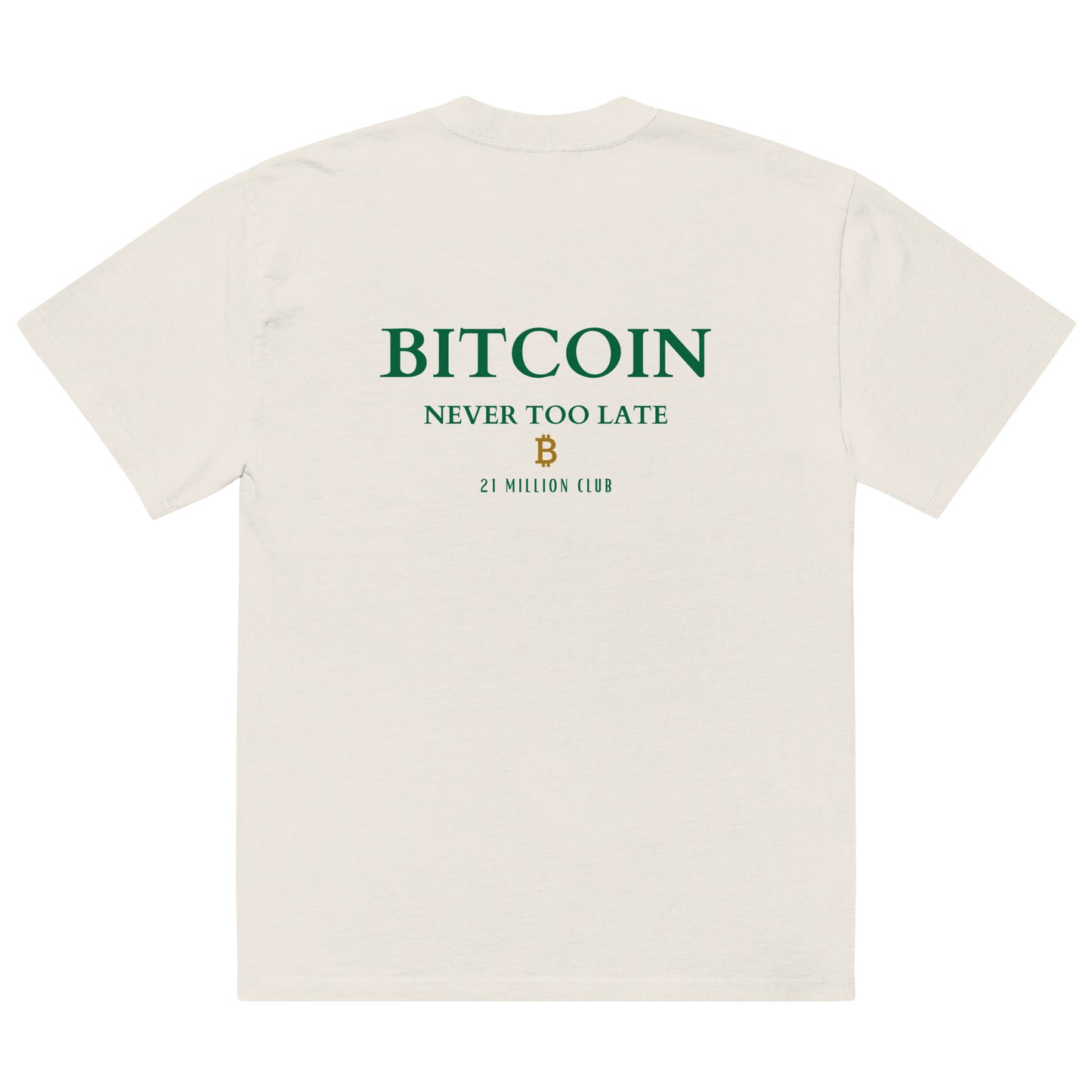 21 MILLION CLUB OVERSIZED T-SHIRT PREMIUM BITCOIN SHIRT-Hohe Qualität