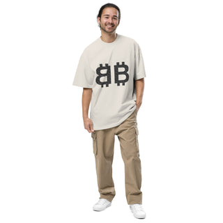 DOUBLE BITCOIN OVERSIZED in Faded Bone S ( von BITVESTIS)
