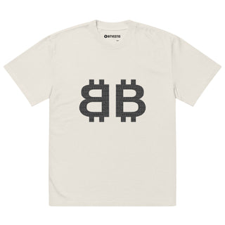 DOUBLE BITCOIN OVERSIZED in Faded Bone S ( von BITVESTIS)