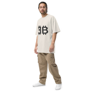DOUBLE BITCOIN OVERSIZED in Faded Bone S ( von BITVESTIS)
