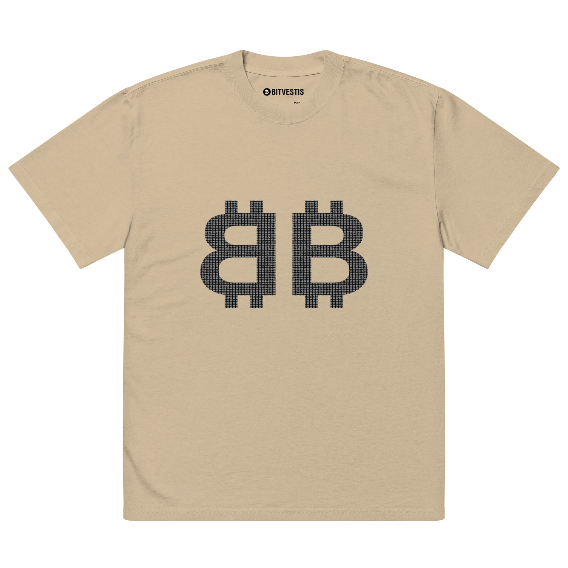 Vintage-style T-shirt with Bitcoin design stylish and cool
