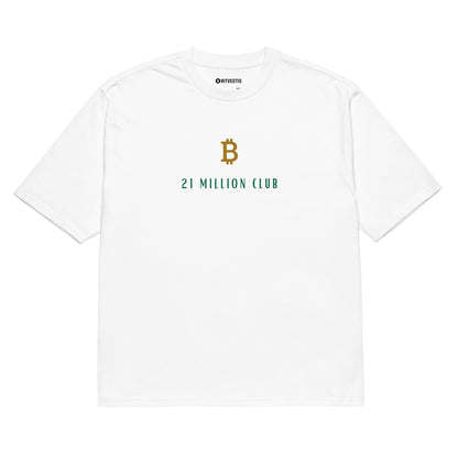 Weißes T-Shirt Gerippter Kragen für klassischen Stil – das perfekte weisse T-Shirt für den Bitcoin-Fan

