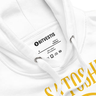 SATOSHI HOODIE in Weiß S ( von BITVESTIS)