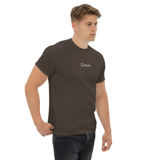 Satoshi Stick T-Shirt in Dunkle Schokolade von BITVESTIS