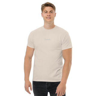 Satoshi Stick T-Shirt in Holzkohle von BITVESTIS