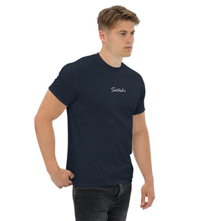 Satoshi Stick T-Shirt in Navy von BITVESTIS