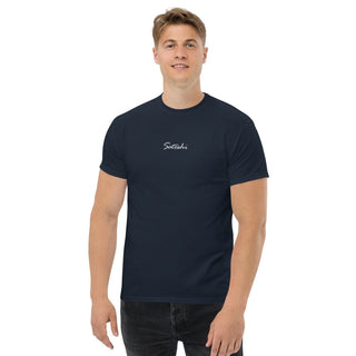 Satoshi Stick T-Shirt in Navy von BITVESTIS