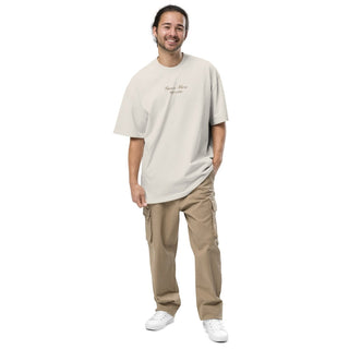 SAVOIR VIVRE BITCOIN OVERSIZED T - SHIRT in Faded Bone S ( von BITVESTIS)