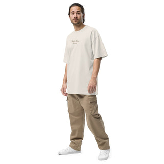 SAVOIR VIVRE BITCOIN OVERSIZED T - SHIRT in Faded Bone S ( von BITVESTIS)
