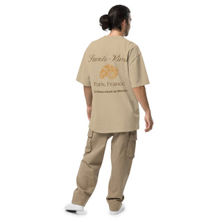 SAVOIR VIVRE BITCOIN OVERSIZED T - SHIRT in Faded Khaki S ( von BITVESTIS)