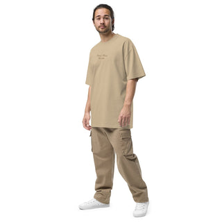 SAVOIR VIVRE BITCOIN OVERSIZED T - SHIRT in Faded Khaki S ( von BITVESTIS)