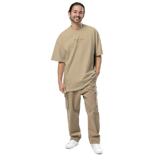 SAVOIR VIVRE BITCOIN OVERSIZED T - SHIRT in Faded Khaki S ( von BITVESTIS)