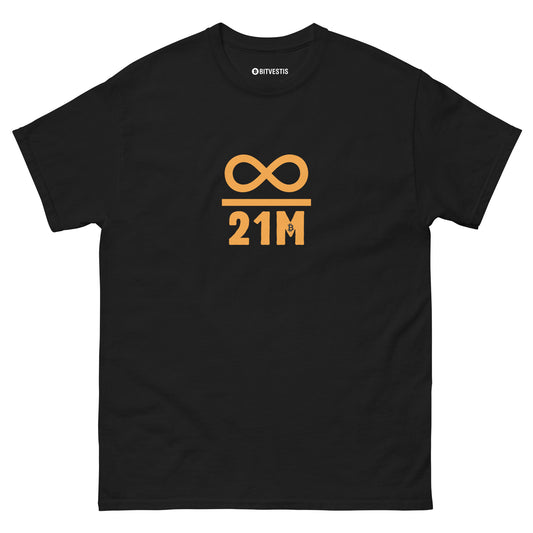 21M Bitcoin T-Shirt aus 100 % Baumwolle – Streetwear mit Stil und Komfort.