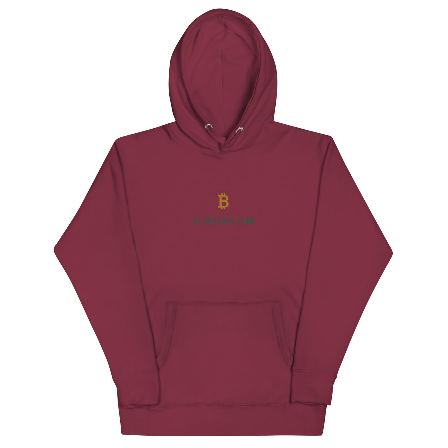 21 Million Club Hoodie Bitcoin BTC-red21 Million Club Bitcoin Hoodie in Rot – Setze ein modisches Statement mit dem goldenen Bitcoin-Logo und einer praktischen Beuteltasche.