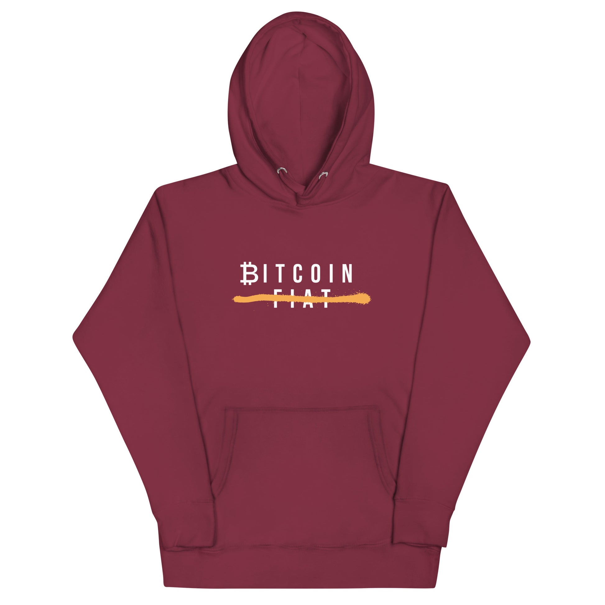 Bitcoin FIAT Hoodie - Bequemer Hoodie für Bitcoin-Fans, kombiniert Komfort und Stil.
