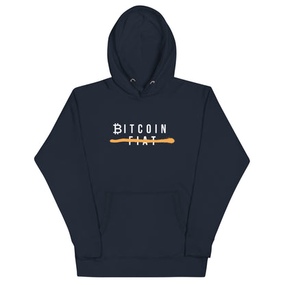 BTC Hoodie mit einzigartigem BTC FIAT Print, perfekt für deinen Bitcoin-Lifestyle