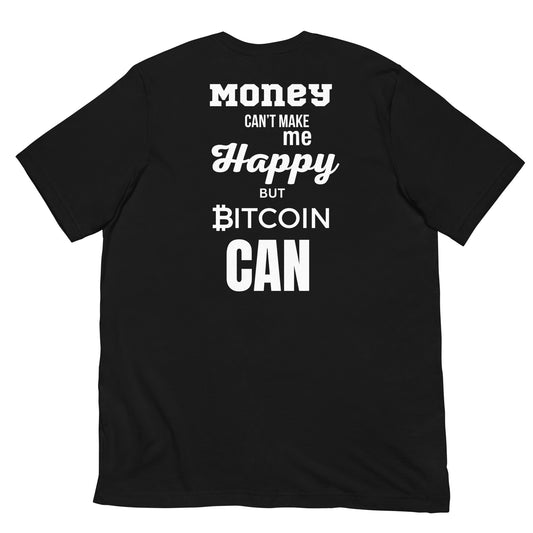 Bitcoin T-Shirt mit starkem Statement-Print aus 100 % Baumwolle.
