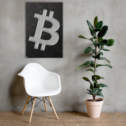 BITCOIN Leinwandbild kunst für zuhause bild wand schmuck für btc Ein hochwertiges Bitcoin Kunstwerk
liebhaber