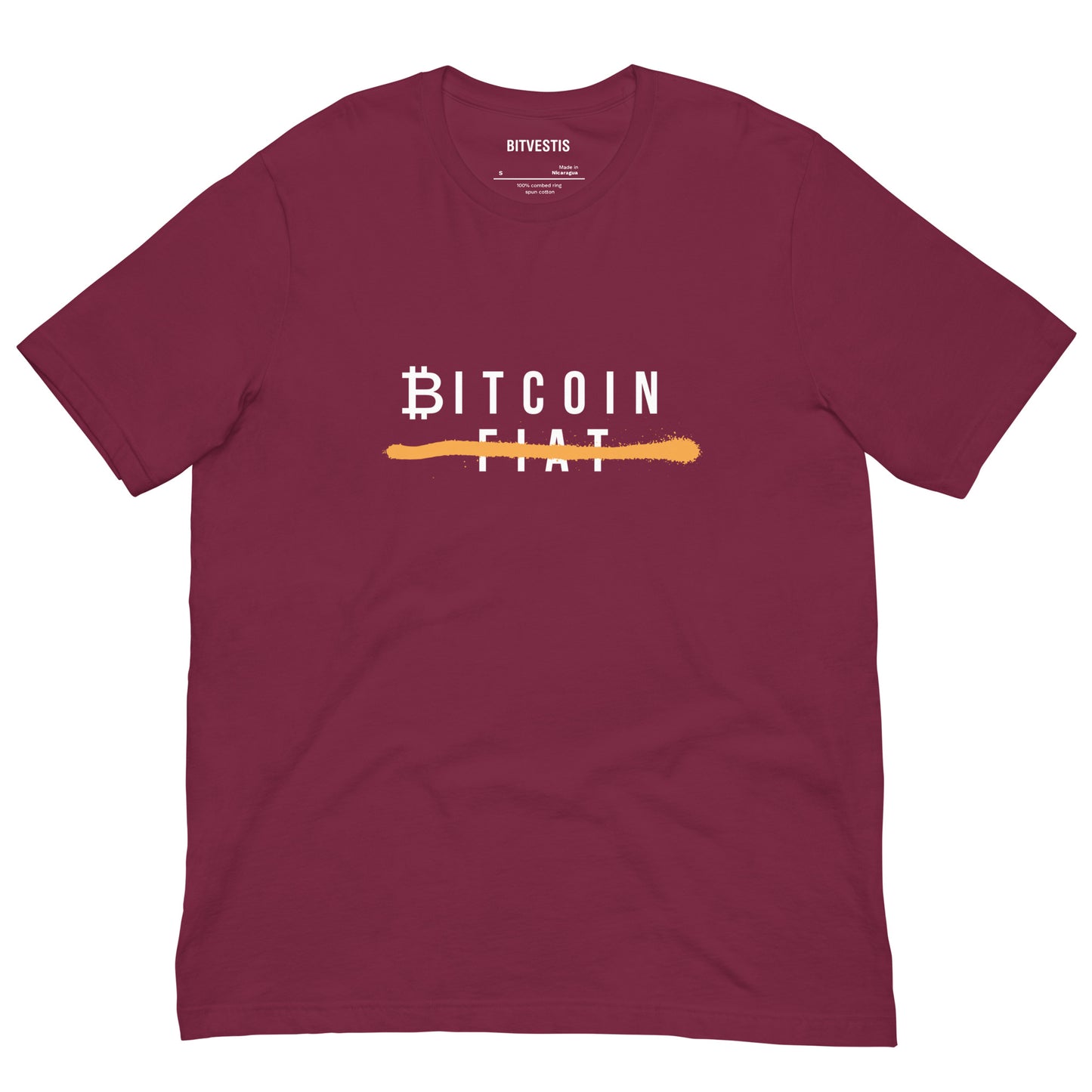 BTC FIAT BITVESTIS BITVESTIS Maroon S #SHIRT #SHIRTS