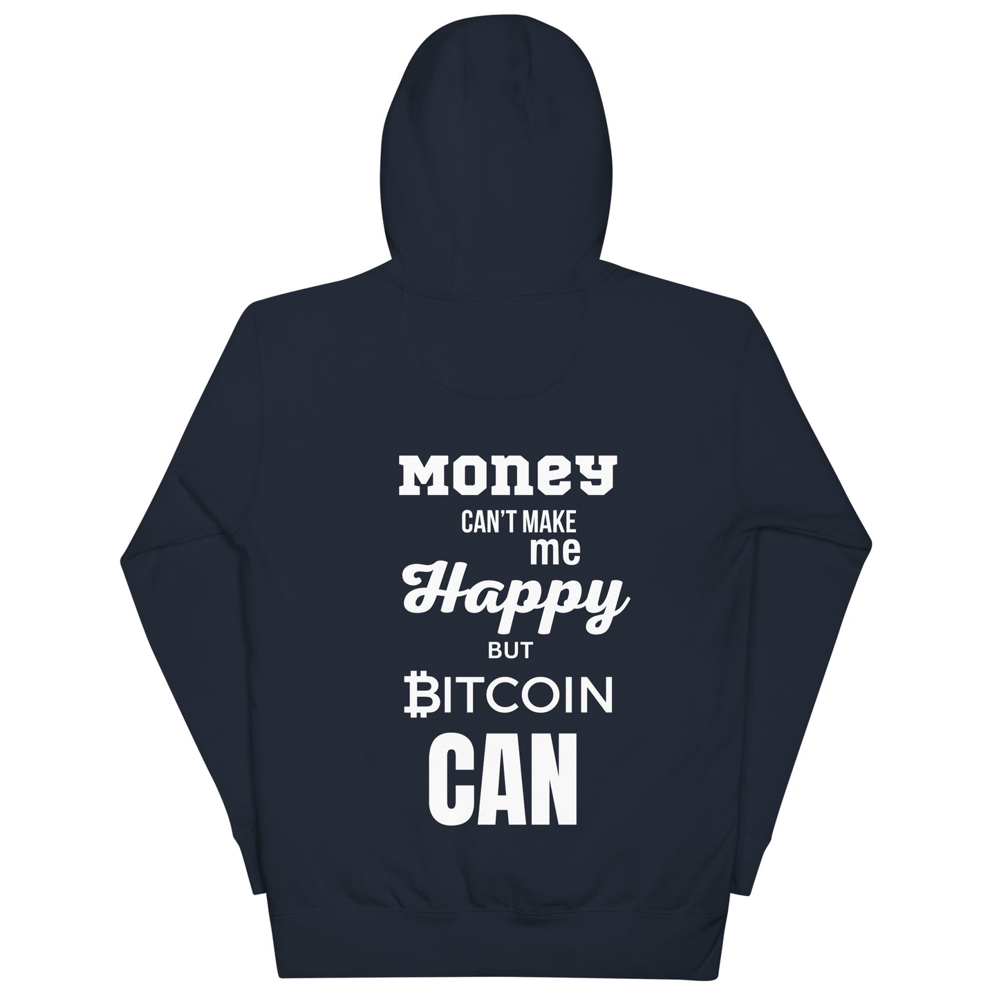 Hochwertiger Bitcoin Hoodie mit Kapuze und Bündchen – das perfekte Statement für Bitcoin-Fans.