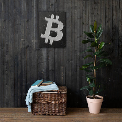 BITCOIN Leinwandbild kunst für zuhause bild wand schmuck für btc Zeige deine Bitcoin-Leidenschaft mit diesem edlen Leinwandbild auf handgeklemmter Leinwandliebe